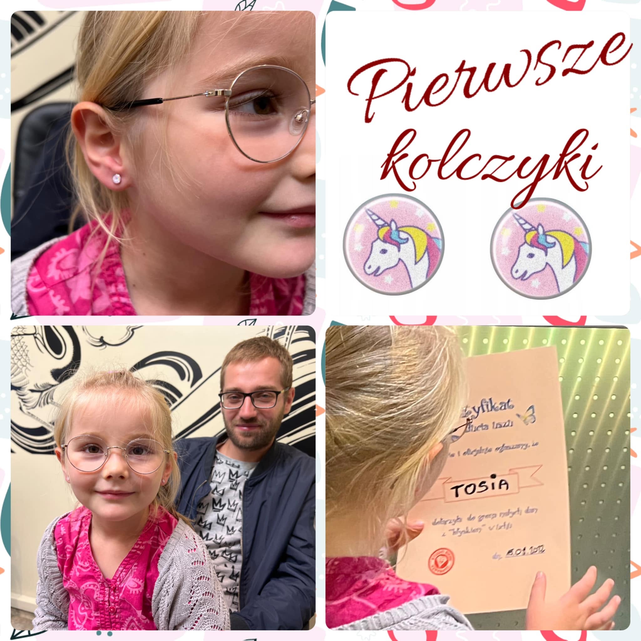 Pierwsze kolczyki i przekłucia z materiałów Studio Bikini