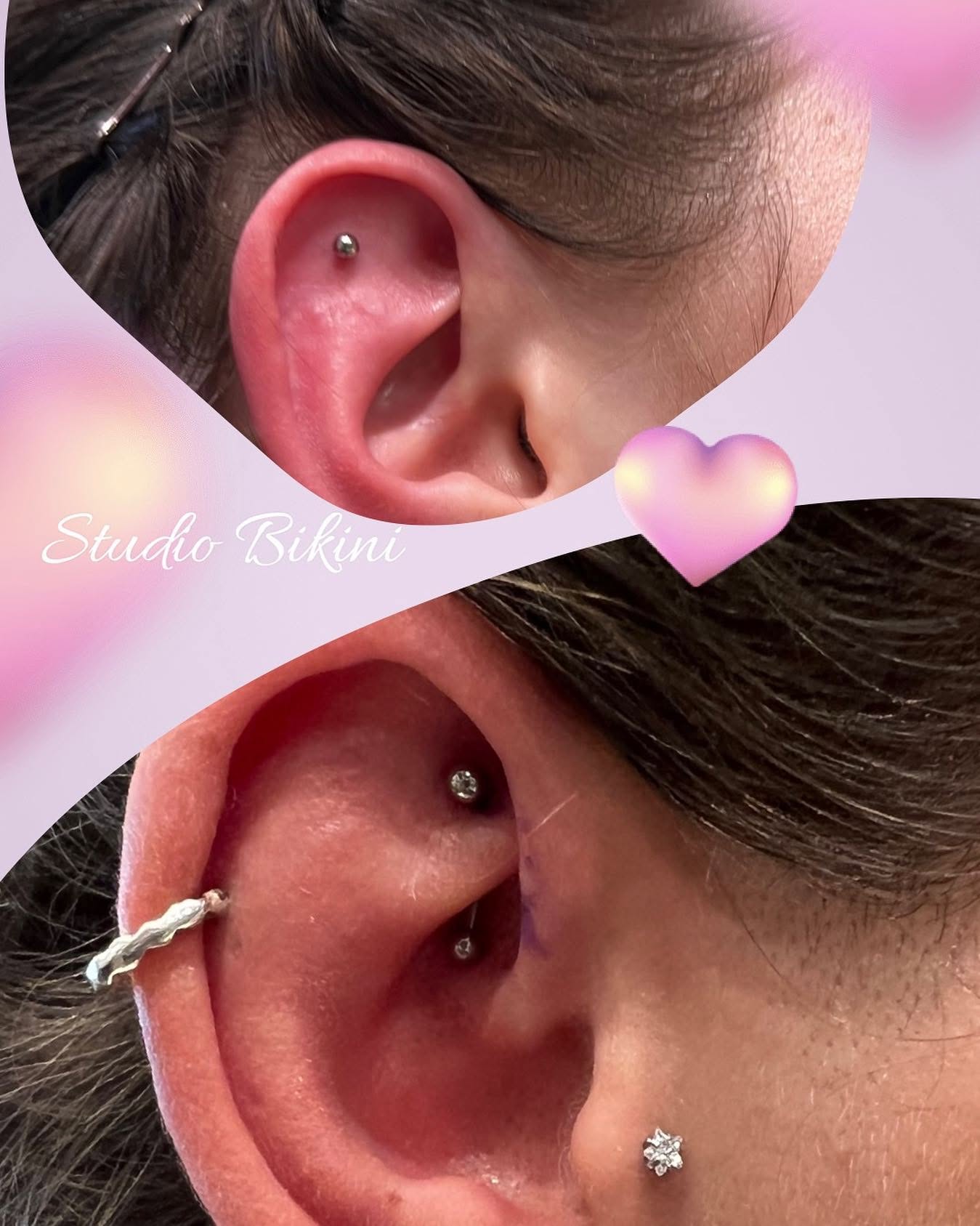 Piercing ucha z materiałów Studio Bikini — kadr trzynasty